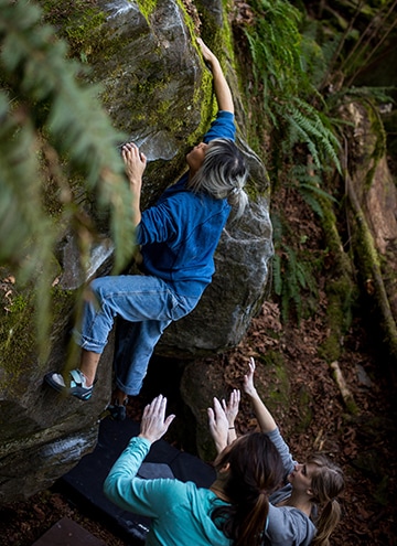 Unknown climber on Go Again (V1) 